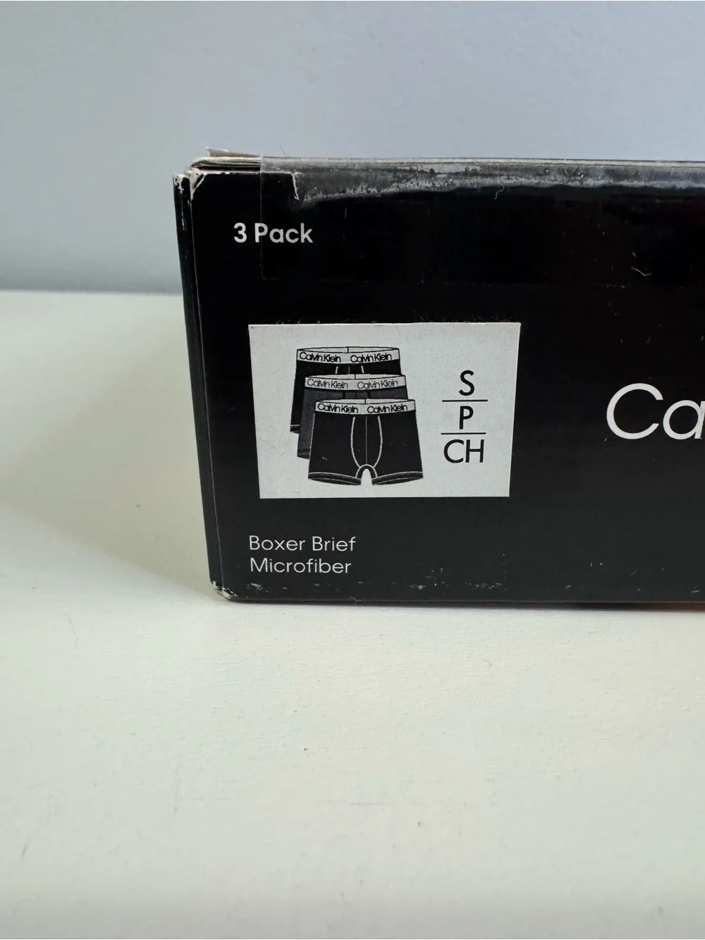 Calvin Klein Black Microfiber Boxer Briefs - 3 Pack with White Logo Waistband